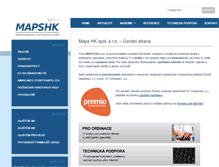Tablet Screenshot of mapshk.cz